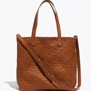 The Medium Transport Tote: Woven Leather Edition